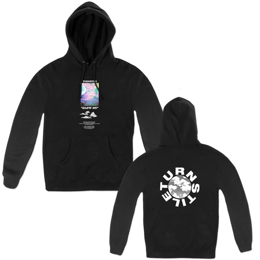 Turnstile - Rainbow Glow On Hoodie (Black)